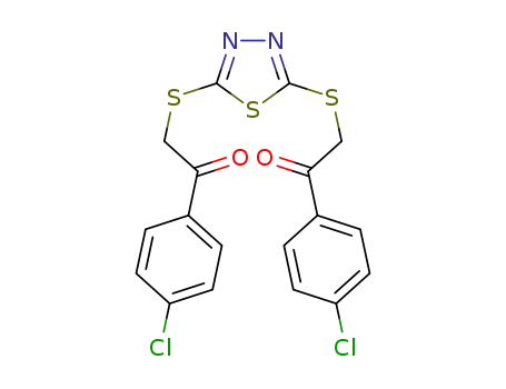 1-(4-chlorophenyl)-2-[(5-{[2-(4-chlorophenyl)-2-oxoethyl]sulfanyl}-1,3,4-thiadiazol-2-yl)sulfanyl]ethanone