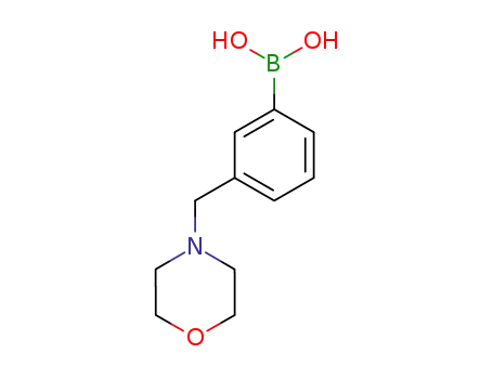 Molecular Structure of 397843-58-2 (Boronic acid, [3-(4-morpholinylmethyl)phenyl]- (9CI))