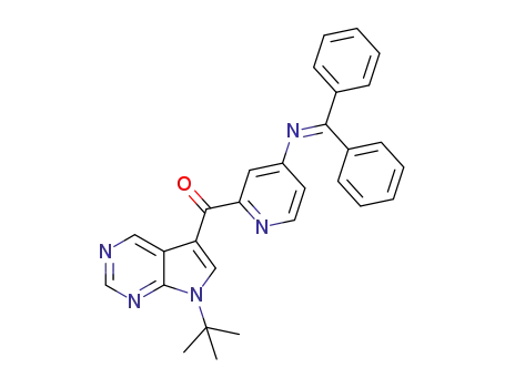 [4-(benzhydrylideneamino)pyridin-2-yl]-(7-tert-butyl-7H-pyrrolo[2,3-d]pyrimidin-5-yl)methanone