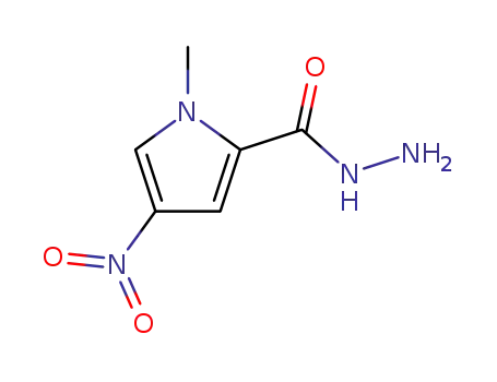 Molecular Structure of 28494-50-0 (1-METHYL-4-NITRO-1H-PYRROLE-2-CARBOHYDRAZIDE)