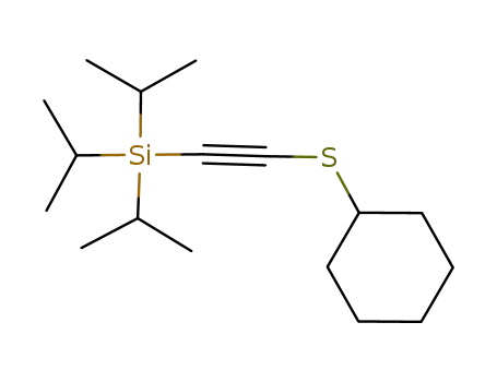 1-cyclohexylthio-2-triisopropylsilylethyne