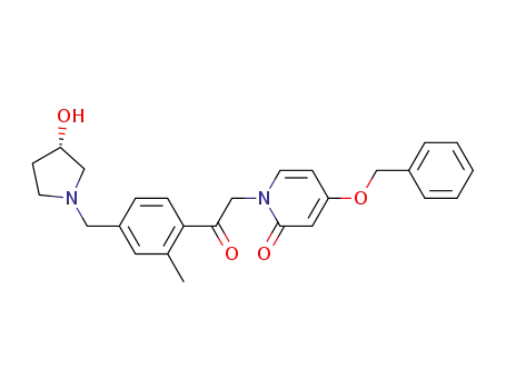 (S)-4-(benzyloxy)-1-(2-(4-((3-hydroxypyrrolidin-1-yl)methyl)-2-methylphenyl)-2-oxoethyl)pyridin-2(1H)-one