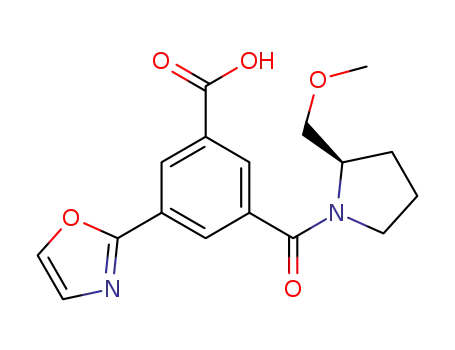 Benzoic acid,
3-[[(2R)-2-(methoxymethyl)-1-pyrrolidinyl]carbonyl]-5-(2-oxazolyl)-