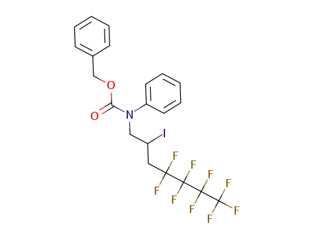 benzyl 4,4,5,5,6,6,7,7,7-nonafluoro-2-iodoheptyl(phenyl)carbamate