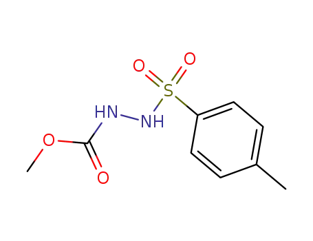 Molecular Structure of 58358-81-9 (Hydrazinecarboxylic acid, 2-[(4-methylphenyl)sulfonyl]-, methyl ester)