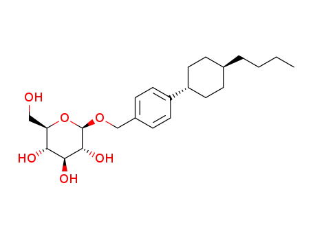 4-(trans-4-butylcyclohexyl)phenylmethyl β-D-glucopyranoside