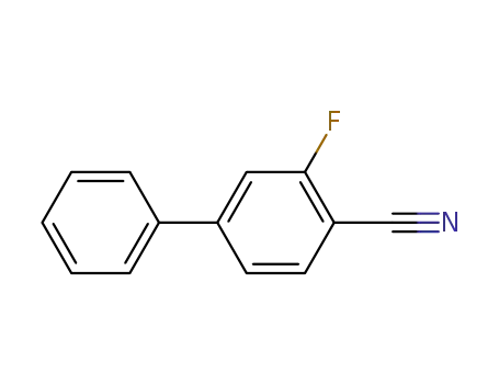Molecular Structure of 503177-15-9 (3-FLUORO[1,1'-BIPHENYL]-4-CARBONITRILE)