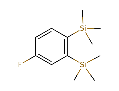 Molecular Structure of 1265682-42-5 (4-fluoro-1,2-bis(trimethylsilyl)benzene)