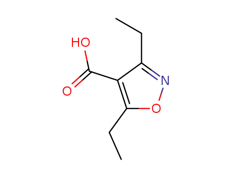 Molecular Structure of 216700-85-5 (4-Isoxazolecarboxylicacid,3,5-diethyl-(9CI))