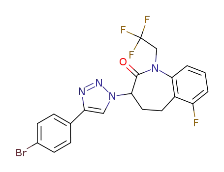 3-[4-(4-bromophenyl)-1H-1,2,3-triazol-1-yl]-6-fluoro-1-(2,2,2-trifluoroethyl)-1,3,4,5-tetrahydro-2H-1-benzazepin-2-one