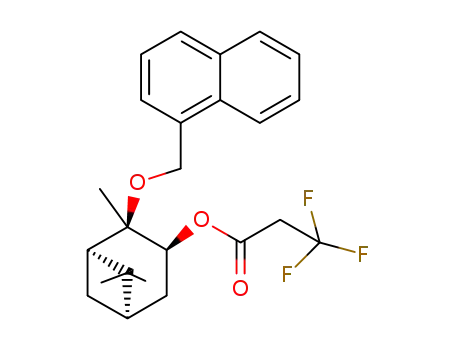 Molecular Structure of 1338323-42-4 ((1R,2R,3S,5R)-2,6,6-trimethyl-2-(naphthalen-1-ylmethoxy)bicyclo[3.1.1]heptan-3-yl 3,3,3-trifluoropropanoate)