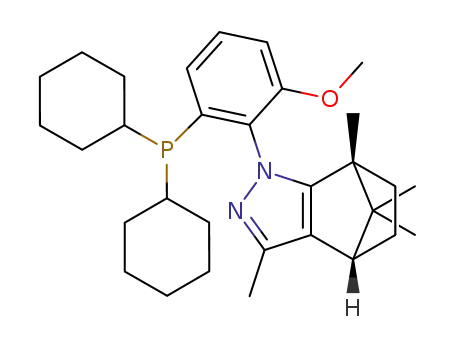(4S,7R)-3,7,8,8-tetramethyl-1-(2-dicyclohexylphosphino-6-methoxyphenyl)-4,5,6,7-tetrahydro-4,7-methano-1H-indazole