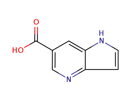 Molecular Structure of 112766-32-2 (1H-PYRROLO[3,2-B]PYRIDINE-6-CARBOXYLICACID)