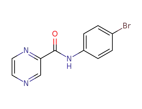 Molecular Structure of 126532-05-6 (N-(4-bromophenyl)pyrazine-2-carboxamide)