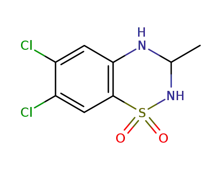 3,4-Dihydro-6,7-dichloro-3-methyl-2H-1,2,4-benzothiadiazine 1,1-dioxide