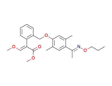 (E)-methyl 2-(2-((2,5-dimethyl-4-((E)-1-(propoxyimino)ethyl)phenoxy)methyl)-phenyl)-3-methoxyacrylate