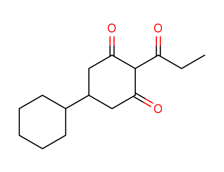 1,3-cyclohexanedione, 2-propanoyl-5-cyclohexyl-