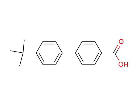 Molecular Structure of 5748-42-5 (4'-tert-Butyl[1,1'-biphenyl]-4-carboxylic acid)