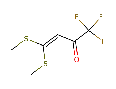 Molecular Structure of 115970-23-5 (1,1,1-trifluoro-4,4-bis(methylthio)-3-butene-2-one)