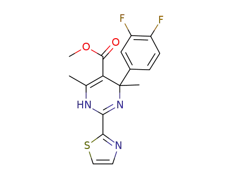 4-(3,4-difluoro-phenyl)-4,6-dimethyl-2-thiazol-2-yl-1,4-dihydro-pyrimidine-5-carboxylic acid methyl ester