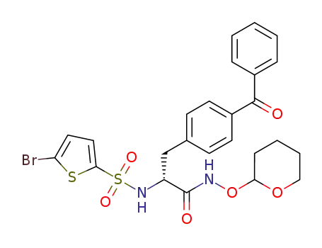 (2R)-3-(4-benzoylphenyl)-2-(5-bromothiophene-2-sulfonamido)-N-(tetrahydro-2H-pyran-2-yloxy)propanamide
