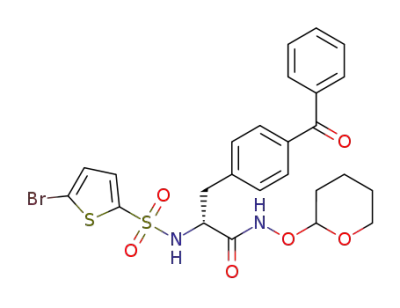 (2R)-3-(4-benzoylphenyl)-2-(5-bromothiophene-2-sulfonamido)-N-(tetrahydro-2H-pyran-2-yloxy)propanamide