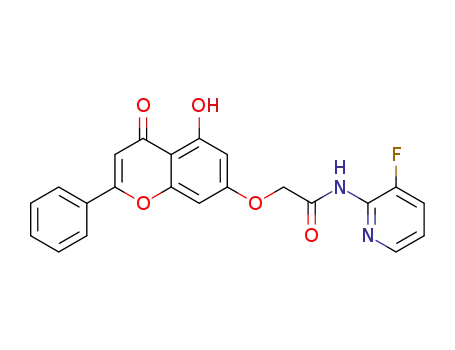 N-(3-fluoropyridin-2-yl)-2-((5-hydroxy-4-oxo-2-phenyl-4H-chromen-7-yl)oxy)acetamide