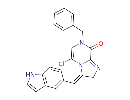 (Z)-3-((1H-indol-5-yl)methylene)-7-benzyl-5-chloro-2,3-dihydroimidazo[1,2-a]pyrazin-8(7H)-one