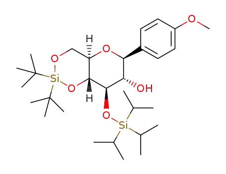 (4aR,6S,7S,8R,8aR)-2,2-di-tert-butyl-6-(4-methoxyphenyl)-8-[(triisopropylsilyl)oxy]hexahydropyrano[3,2-d][1,3,2]dioxasilin-7-ol