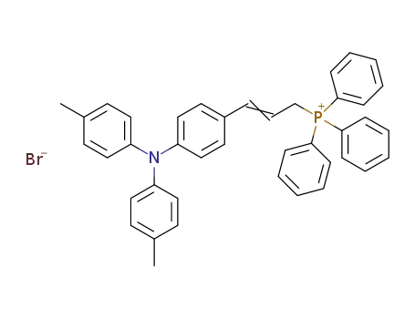 Molecular Structure of 1355320-79-4 (1-[4-(di-(p-tolyl)amino)phenyl]-3-(triphenyl)phosphoniumpropyl-1-ene bromide)