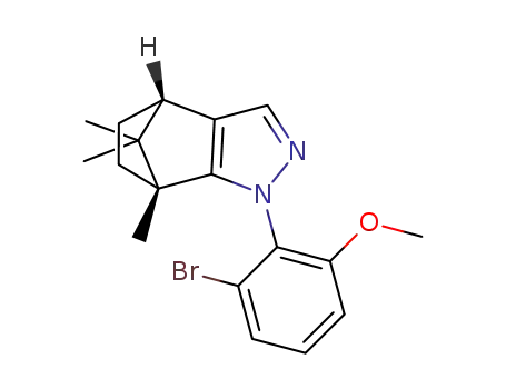 (1R,7S)-3-(2-bromo-6-methoxyphenyl)-1,10,10-trimethyl-3,4-diazatricyclo[5.2.1.0(2,6)]deca-2<sup>(6)</sup>,4-diene