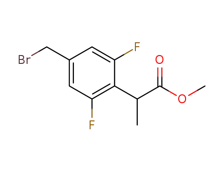methyl 2-[4-(bromomethyl)-2,6-difluorophenyl]propanoate