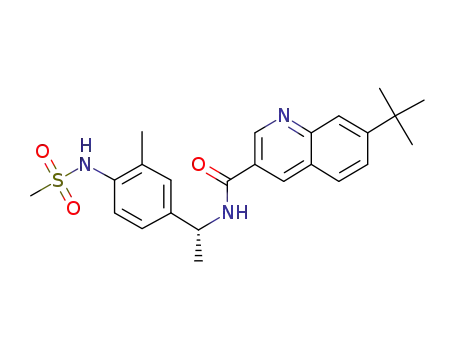 7-TERT-BUTYL-N-((1R)-1-{3-METHYL-4-[(METHYLSULFONYL)AMINO]PHENYL}ETHYL)-QUINOLINE-3-CARBOXAMIDE