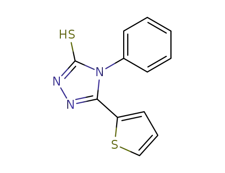 Molecular Structure of 57600-04-1 (4-PHENYL-5-(2-THIENYL)-4H-1,2,4-TRIAZOL-3-YLHYDROSULFIDE)