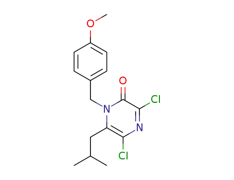 2(1H)-Pyrazinone,
3,5-dichloro-1-[(4-methoxyphenyl)methyl]-6-(2-methylpropyl)-