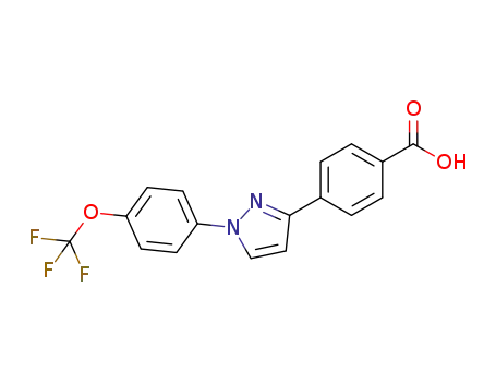 4-(1-(4-(Trifluoromethoxy)phenyl)-1H-pyrazol-3-yl)benzoic acid