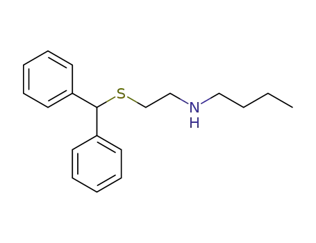 N-(2-(benzhydrylthio)ethyl)butan-1-amine