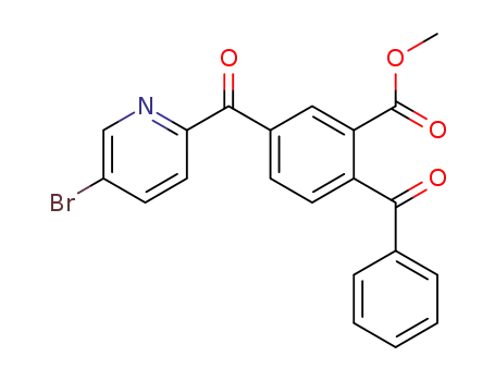2-benzoyl-5-(5-bromopicolinoyl)benzoic acid methyl ester