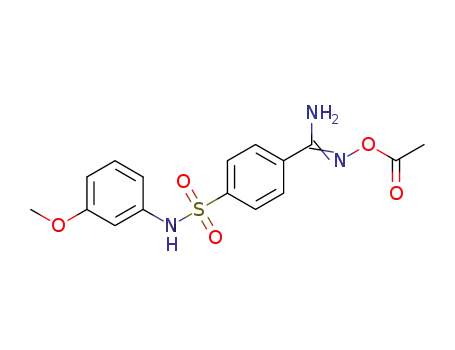 N-acetoxy-4-(N'-(3-methoxyphenyl)sulfamoyl)benzimidamide