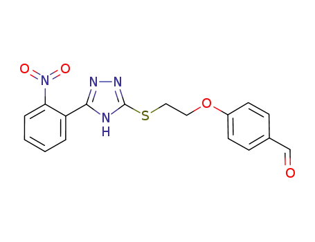 4-(2-{[5-(2-nitrophenyl)-4H-1,2,4-triazol-3-yl]thio}ethoxy)benzaldehyde