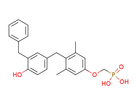 ((4-(3-Benzyl-4-hydroxybenzyl)-3,5-dimethylphenoxy)methyl)phosphonic acid