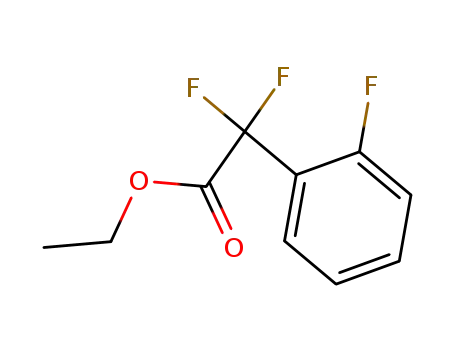 Molecular Structure of 698378-76-6 (Benzeneacetic acid, α,α,2-trifluoro-, ethyl ester)