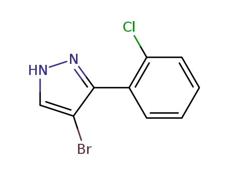 Molecular Structure of 149739-70-8 (4-BROMO-3-(2-CHLOROPHENYL)-1H-PYRAZOLE)