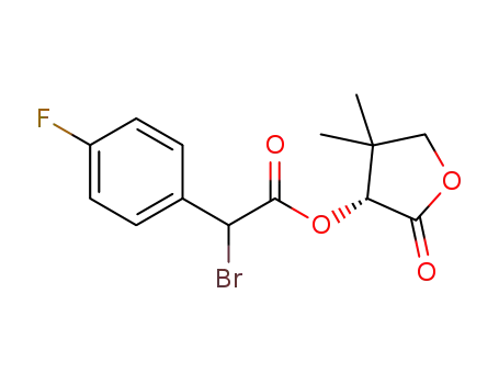 2-bromo-2-(4-fluorophenyl)acetic acid (R)-pantolactone ester