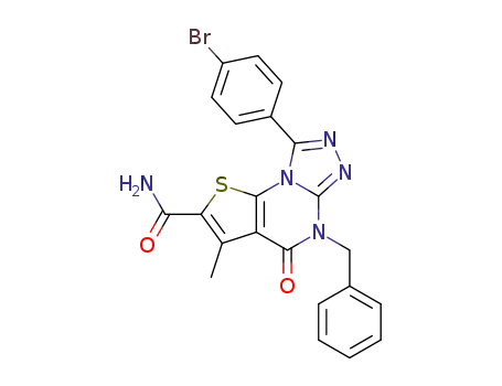 5-benzyl-8-(4-bromophenyl)-3-methyl-4-oxo-4,5-dihydrothieno[3,2-e][1,2,4]triazolo[4,3-a]pyrimidine-2-carboxamide