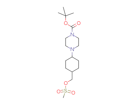 tert-butyl 4-(4-((methylsulfonyloxy)methyl)cyclohexyl)piperazine-1-carboxylate