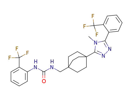 N-[(4-{4-methyl-5-[2-(trifluoromethyl)phenyl]-4H-1,2,4-triazol-3-yl}bicyclo[2.2.2]oct-1-yl)methyl]-N'-[2-(trifluoromethyl)phenyl]urea