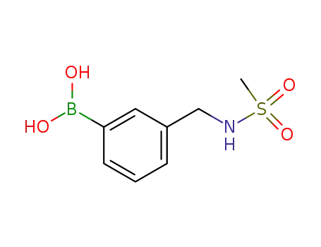 Molecular Structure of 850568-39-7 ((3-METHANESULFONYLAMINOMETHYL)BENZENEBORONIC ACID)