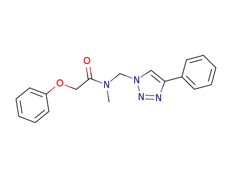 N-methyl-2-phenoxy-N-((4-phenyl-1H-1,2,3-triazol-1-yl)methyl)acetamide