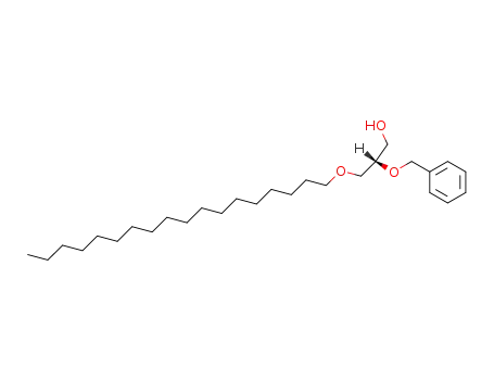 Molecular Structure of 80707-93-3 (1-O-OCTADECYL-2-O-BENZYL-SN-GLYCEROL)